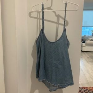 Free People Jean & Lace Tank